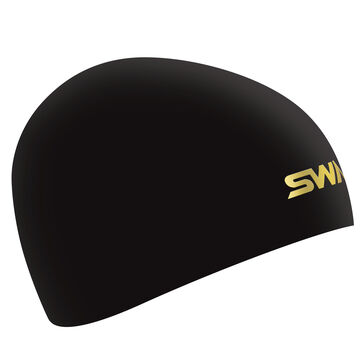 SA-10S Black silicone swim cap