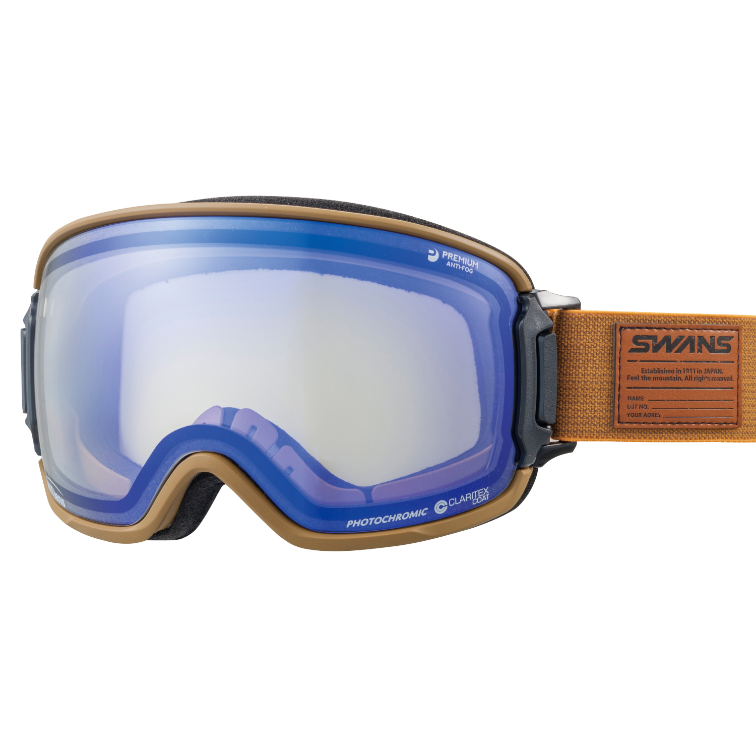 RIDGELINE MIT blue mirror x Photochromic light smoke/PIN | SWANSⓇ